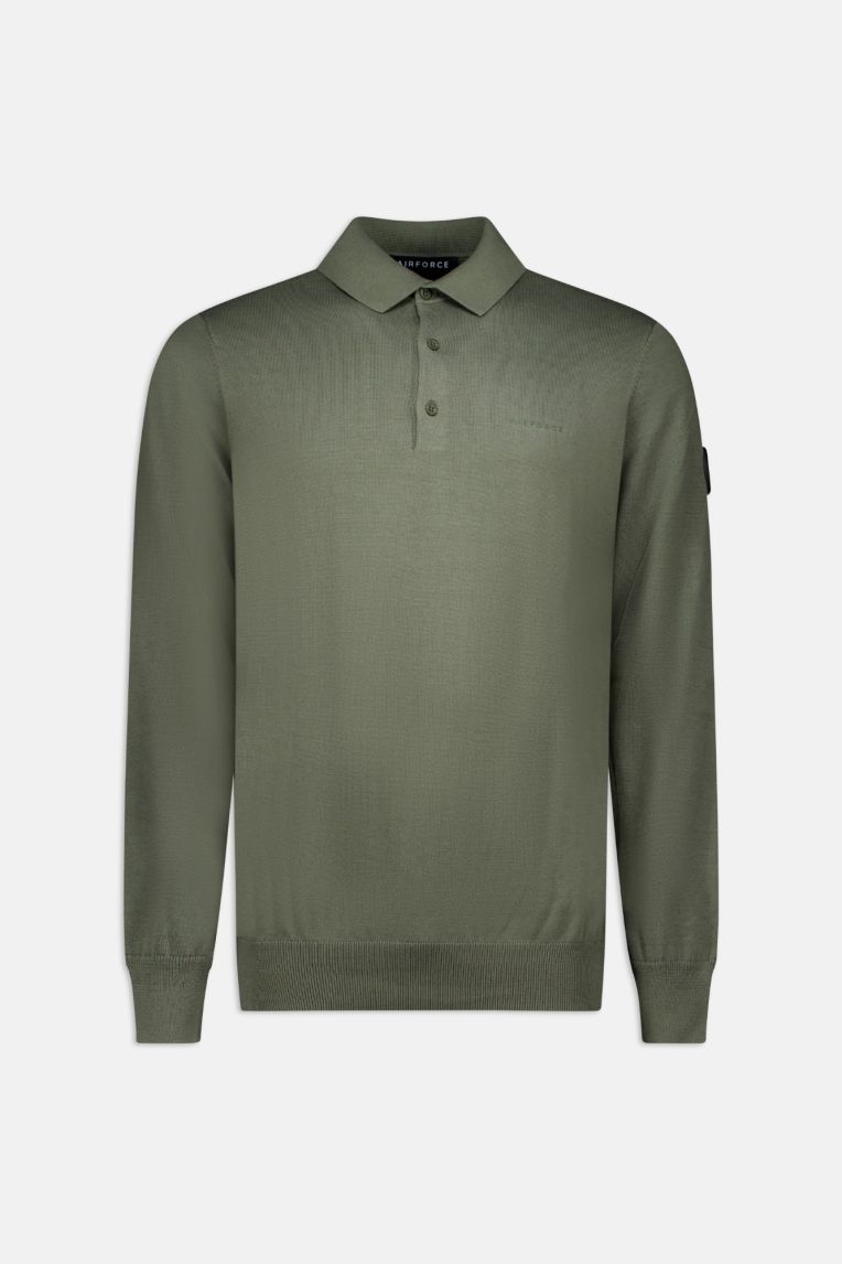 KNITWEAR POLO LONGSLEEVE