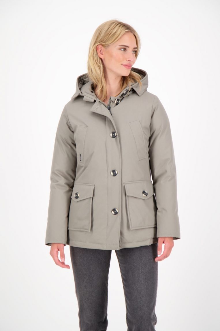 4 POCKET PARKA HERRINGBONE